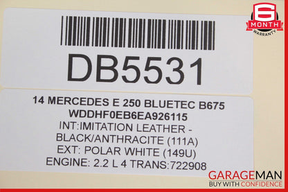 14-16 Mercedes W212 E350 E550 Front Right Side Interior Door Panel Trim Assembly