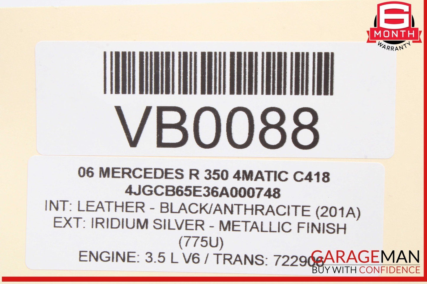 Mercedes-Benz GL350 Unknown 1645400945/ A1645400945/ A 164 540 09 45 OEM