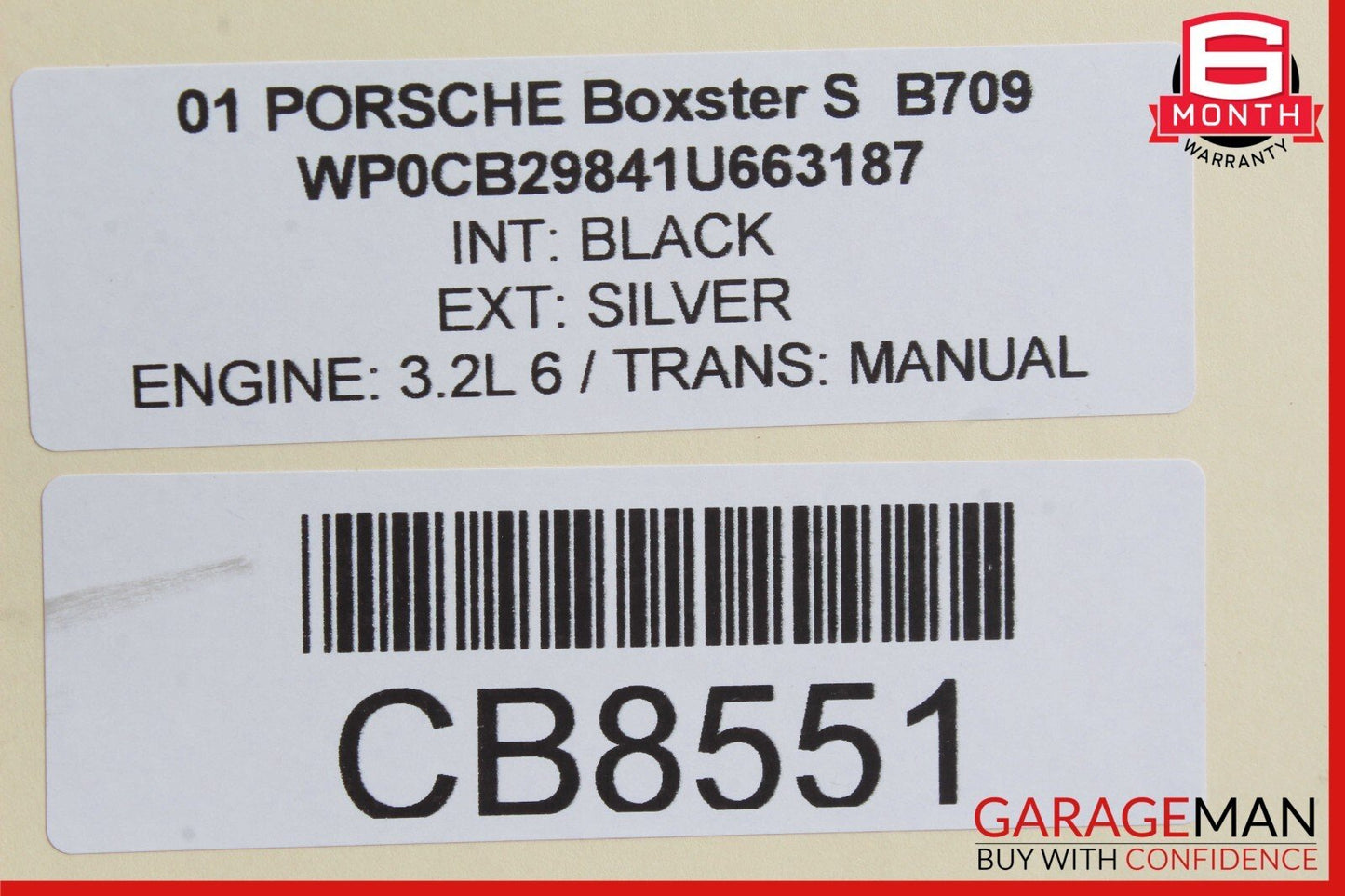 97-04 Porsche Boxster 986 Carrera 996 Rear Left / Right Lower Control Arm Track