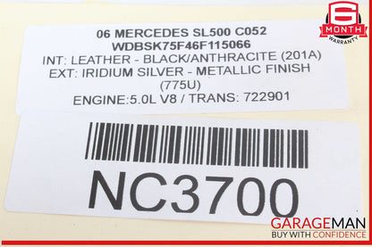 03-08 Mercedes R230 SL500 SL55 Right Passenger Side Door Audio Speaker Bose OEM