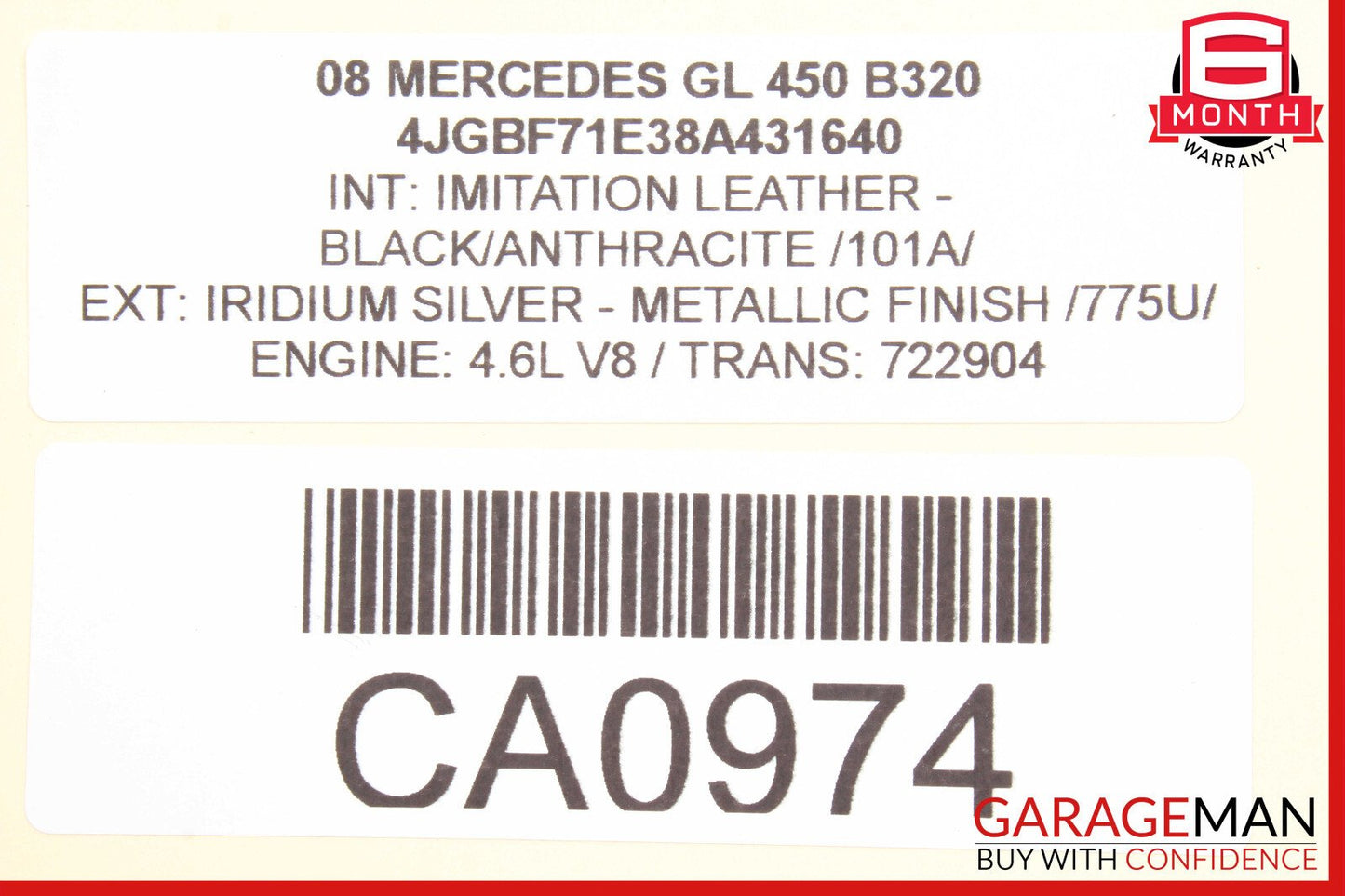 06-13 Mercedes X164 GL450 ML550 Front Right Door Lock Latch Actuator OEM