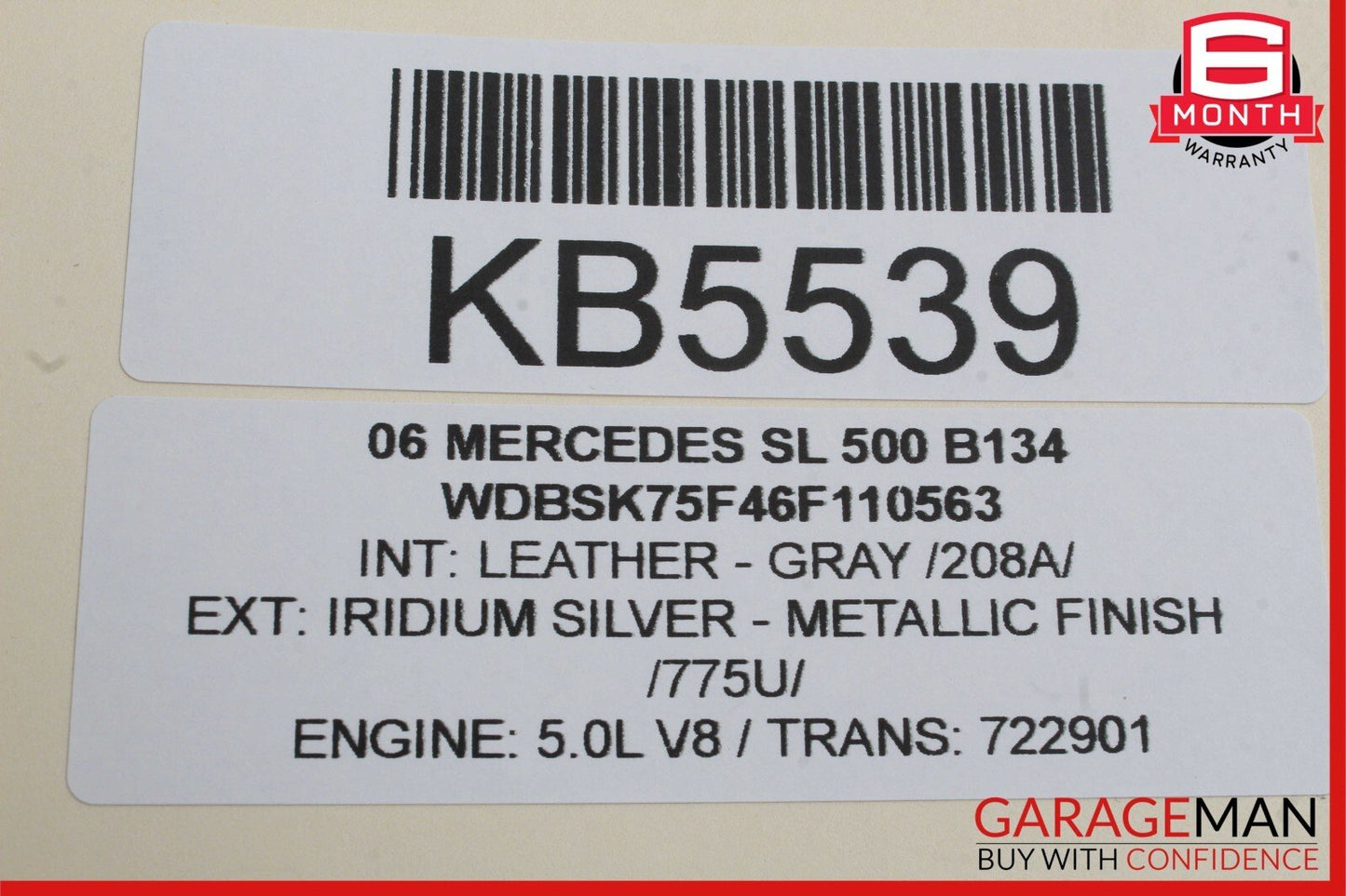 03-12 Mercedes R230 SL550 SL500 Front Right Door Window Regulator Motor Unit