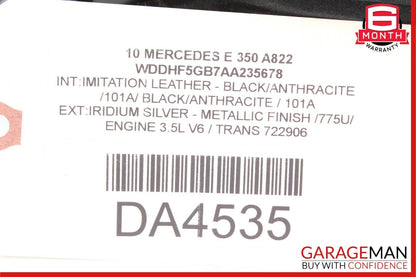 10-13 Mercedes W212 E350 E250 Inner Tail Light Lamp Rear Left Driver Side OEM