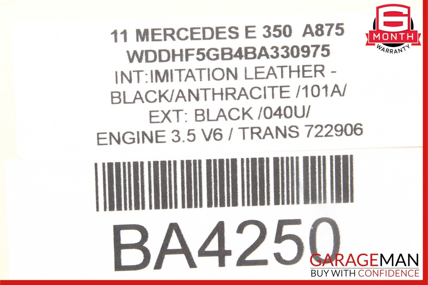 08-18 Mercedes CLS400 E550 C250 C300 Front Right Side Door Control Module Unit