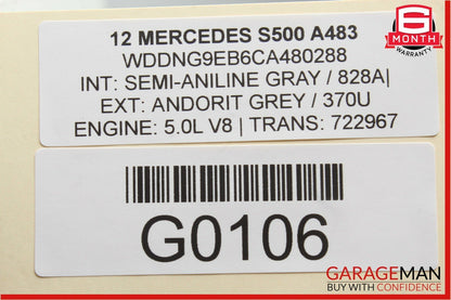 10-13 Mercedes W221 S550 CL550 A/C AC Heater Climate Control Switch Module