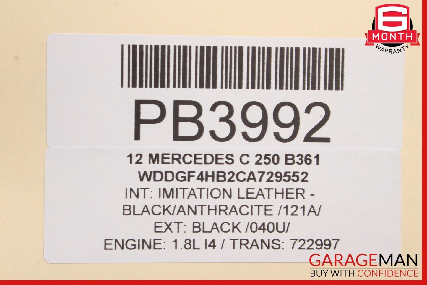 08-14 Mercedes W204 C300 C350 Left Side Skirt Rocker Molding Trim Cover Panel