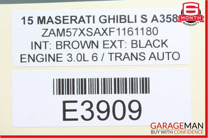 14-17 Maserati Ghibli Brake Pedal Bracket Frame Assembly OEM