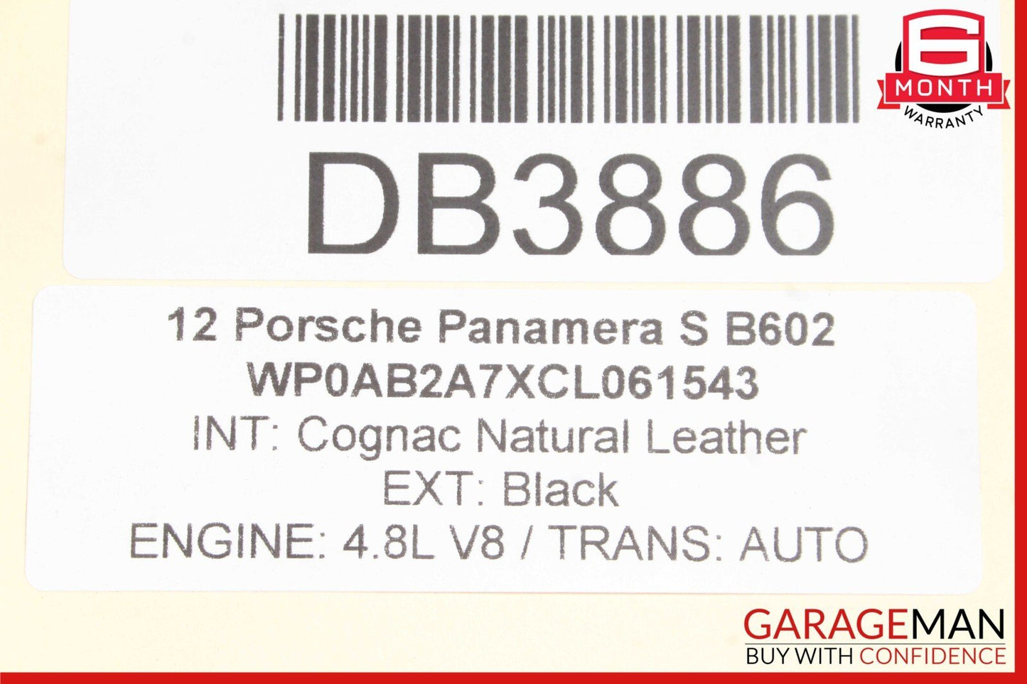10-16 Porsche Panamera 970 Rear Bumper Reinforcement Impact Crash Rebar Bar OEM