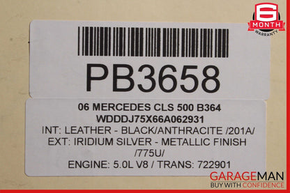 06-11 Mercedes W219 CLS550 Front Bumper Reinforcement Impact Crash Bar Rebar