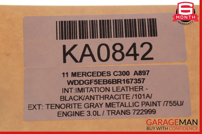 08-14 Mercedes W204 C250 C300 Front Right Exterior Door Handle Tenorite Grey