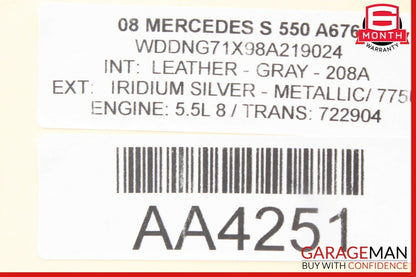 07-09 Mercedes W221 S550 CL63 AMG Information Navigation Display Screen Monitor