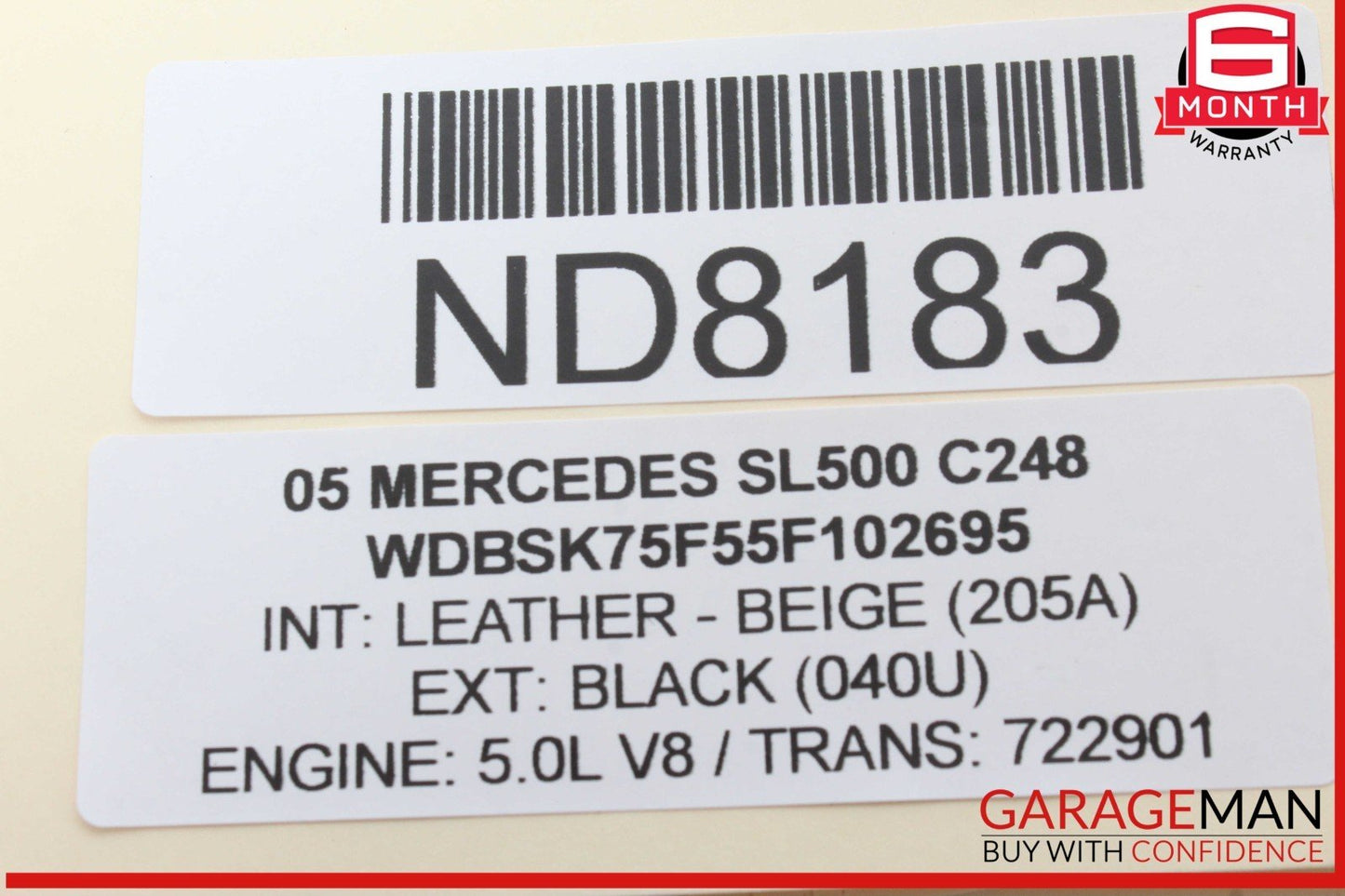 04-08 Mercedes R230 SL500 S600 Amplifier Amp Audio Becker 2208702989 OEM