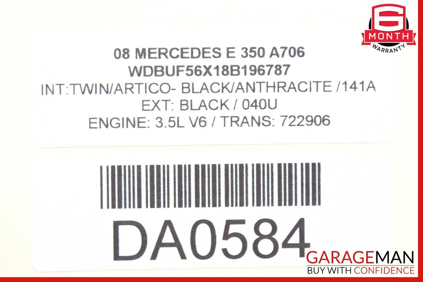07-09 Mercedes CLS550 E320 E350 Front Right Seatbelt Seat Belt Retractor Black