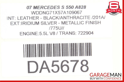 07-13 Mercedes S550 Rear Left or Right Air Airmatic Suspension Shock Absorber