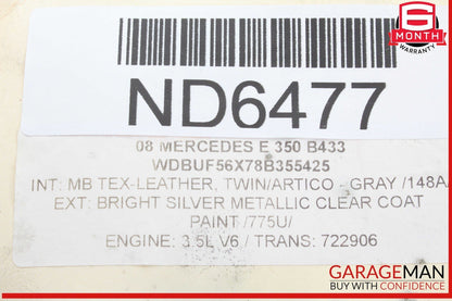 07-09 Mercedes W211 E350 E550 Hazard Control Door Lock Switch Panel 2116801714