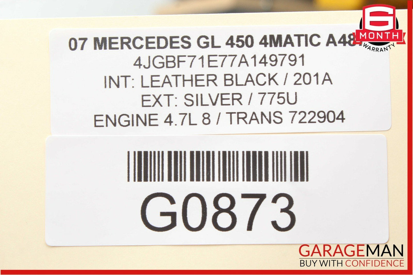 06-12 Mercedes X164 GL450 ML450 R350 Front Right Passenger Door Control Module