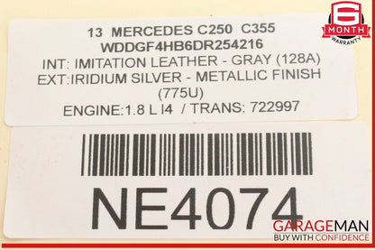 12-14 Mercedes W204 C250 Front Right Side Headlight Support Bracket OEM