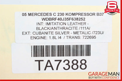 01-07 Mercedes W203 C230 Front Right Side Lower Control Arm 203 11