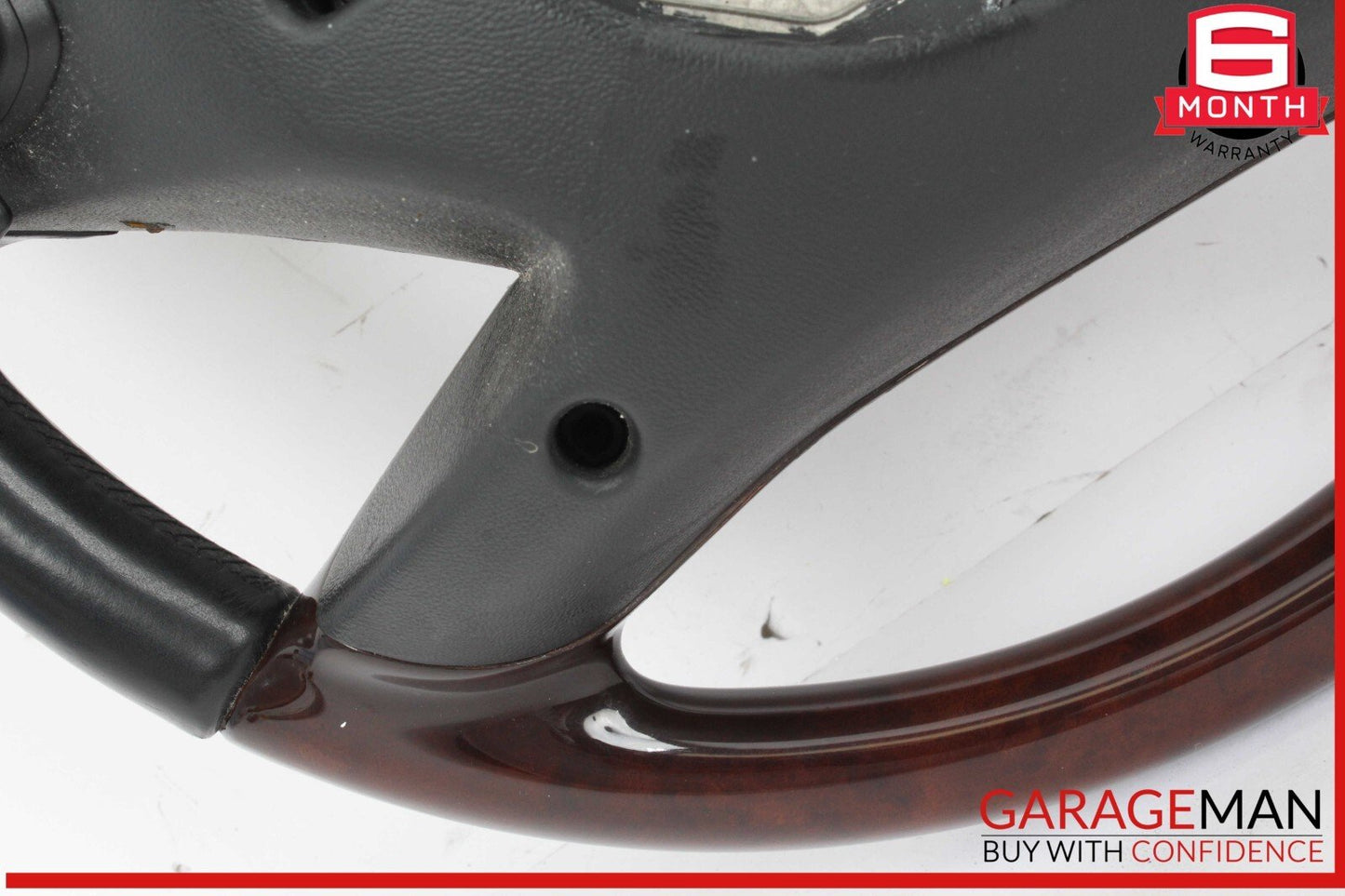 10-14 Mercedes W221 S550 S600 Steering Wheel w/ Paddle Shifters Black Wood OEM