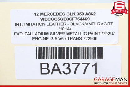 10-15 Mercedes X204 GLK350 GLK250 Rear Left Door Lock Latch Actuator OEM