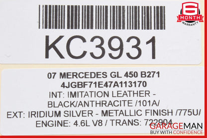 07-16 Mercedes X164 GL450 GL550 GL320 Rear 3rd Third Row Seat Motor Unit