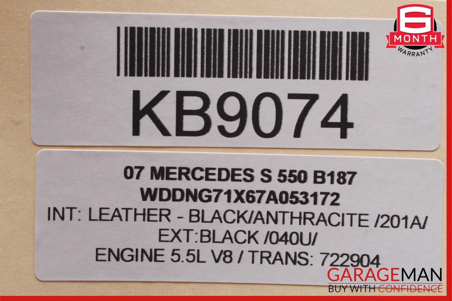 07-09 Mercedes W221 S550 S63 AMG Rear Right Side Door Controller Module OEM