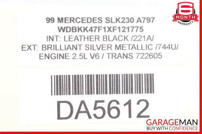 97-04 Mercedes R170 SLK230 Kompressor AC A/C Air Cooling Conditioning Condenser
