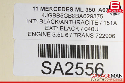 06-12 Mercedes X164 GL450 ML350 Rear Subframe Sub Frame Crossmember Bar OEM