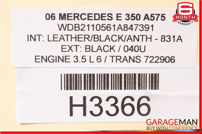 03-06 Mercedes W211 E350 E500 Rear Right Passenger Side Door Control Module OEM