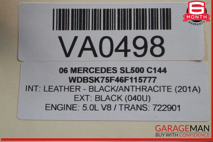 03-12 Mercedes R230 SL500 SL65 Convertible Right Trunk Frame Lock Cylinder OEM