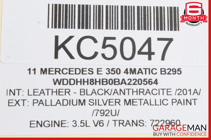 11-16 Mercedes W212 E350 Wagon Rear Left Side Parcelf Shelf Rail Motor OEM