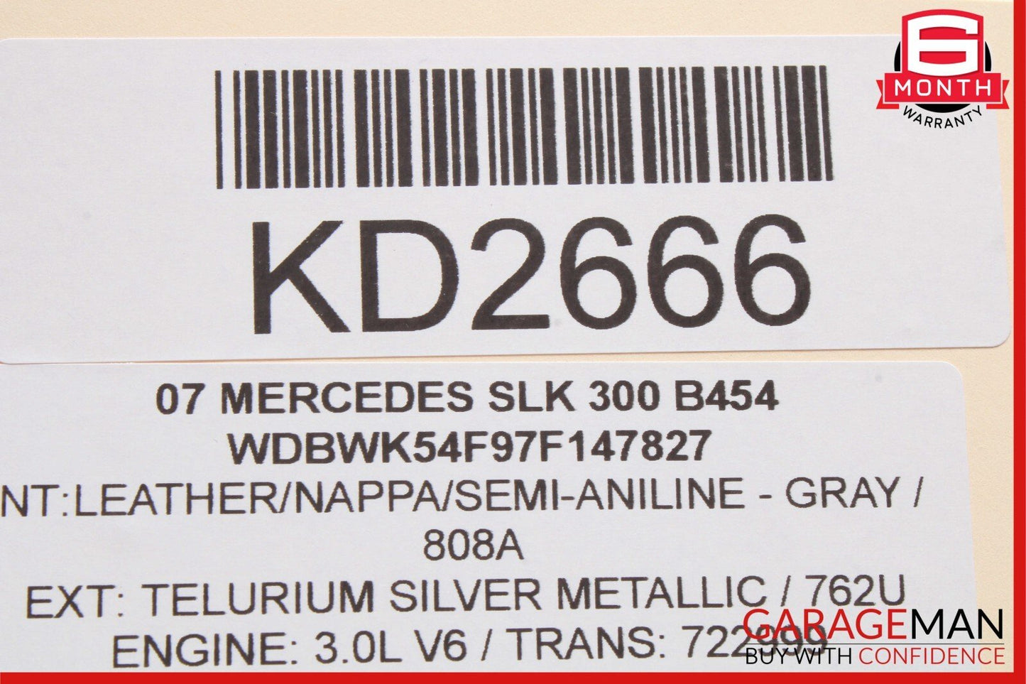 05-11 Mercedes R171 SLK300 C280 Front Left Driver Side Lower Control Arm OEM