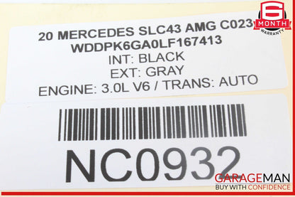 17-20 Mercedes SLC43 AMG SLC300 Rear Relay Fuse Box SAM Control Module OEM