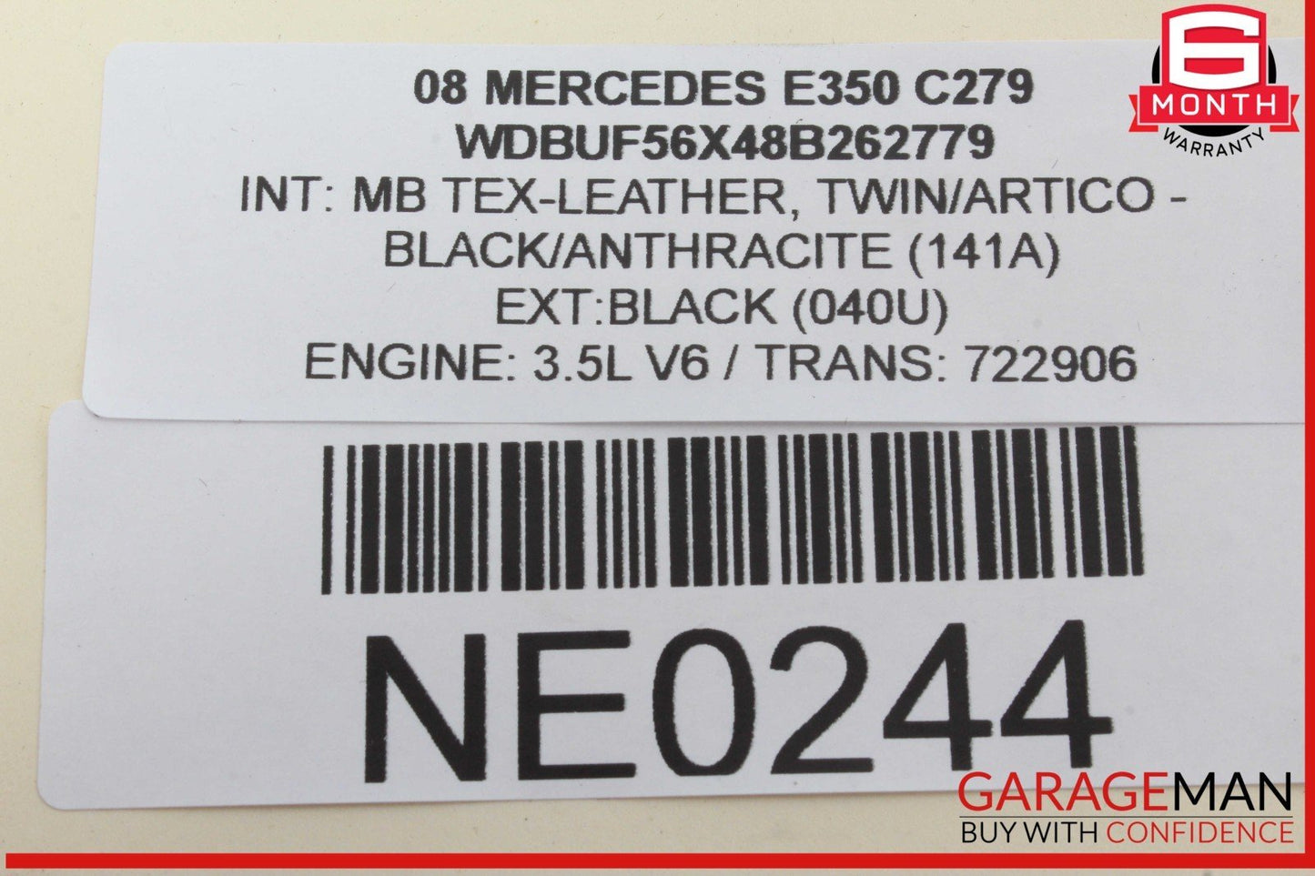 03-09 Mercedes W211 E350 CLS500 Hazard Switch Control Panel 2116800552 OEM