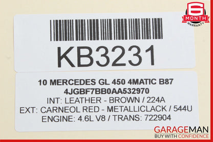 06-12 Mercedes X164 GL450 ML350 R500 Front Right Door Lock Latch Actuator OEM