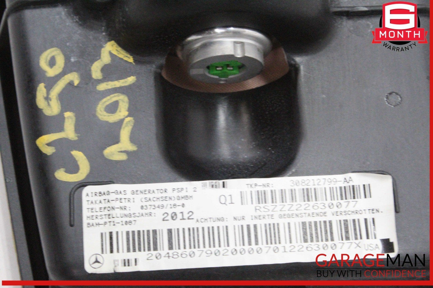 12-14 Mercedes W204 C250 CGI Front Right Passenger Side Dash Airbag Air Bag OEM