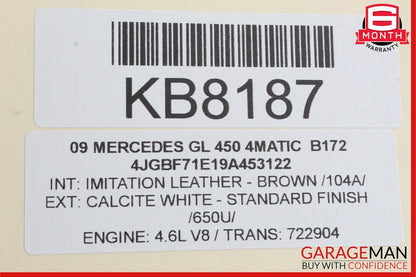 06-12 Mercedes X164 GL450 GL550 ML63 Center Console Cupholder Cup Holder Wood