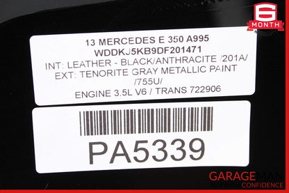 10-17 Mercedes W204 C250 E400 Coupe Rear Back Windshield Window Glass Tinted