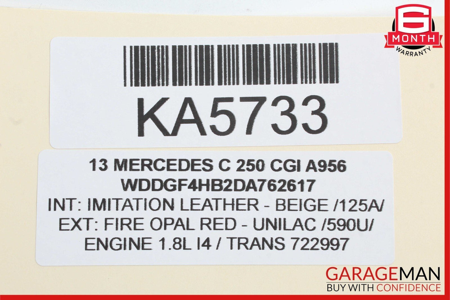 08-14 Mercedes W204 C250 C350 C300 Front Left Door Lock Latch Actuator OEM