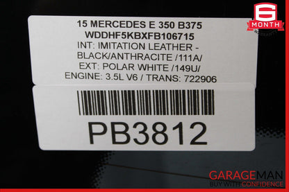 10-16 Mercedes W212 E350 E400 Sedan Rear Windshield Back Window Glass Panel