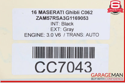 14-17 Maserati Ghibli Quattroporte Dash Holder Bracket Carrier Frame OEM