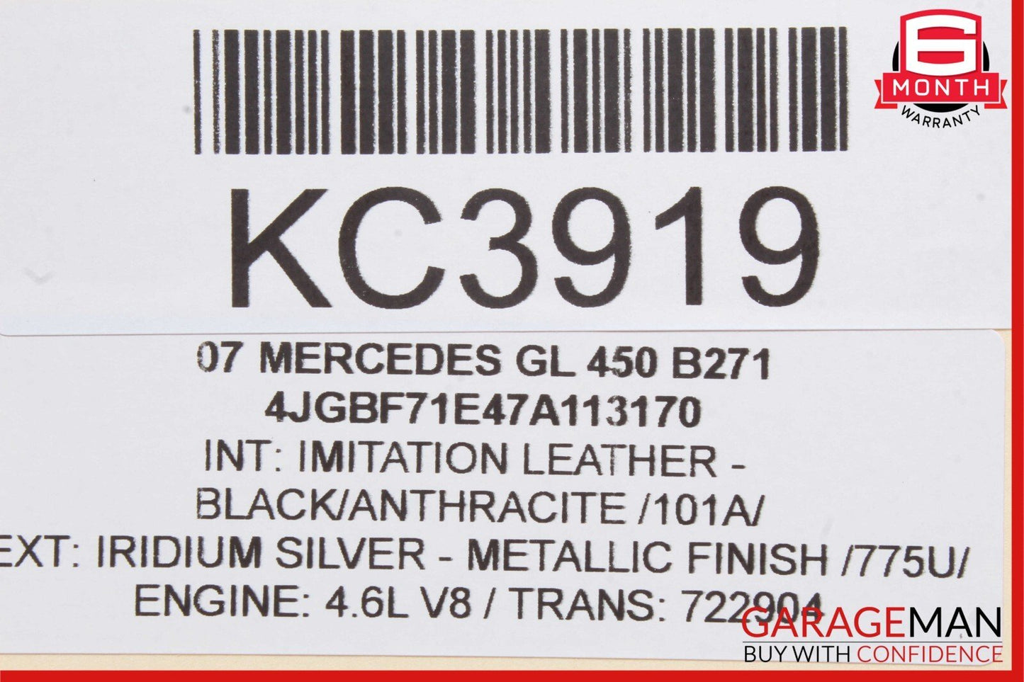 07-12 MERCEDES X164 GL450 ML350 FRONT RIGHT PASSENGER SIDE WINDOW MOTOR OEM