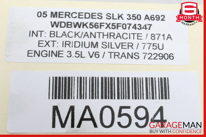 05-11 Mercedes R171 SLK300 SLK350 Front Left Door Window Regulator Motor