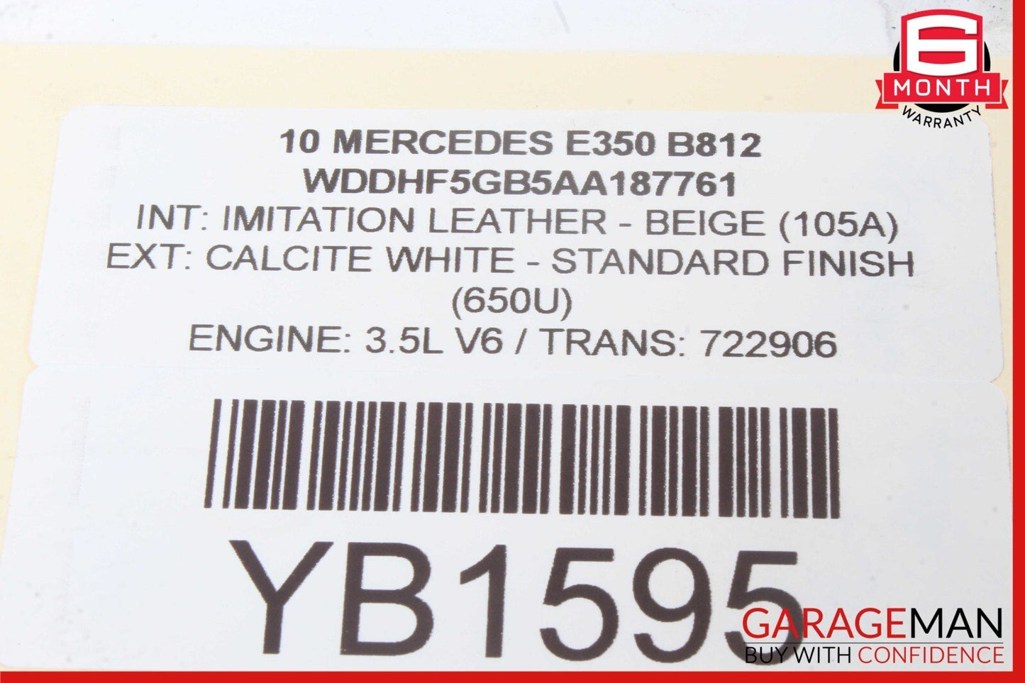 10-16 Mercedes W212 E350 E63 AMG Front Left Bumper Reinforcement Bracket OEM