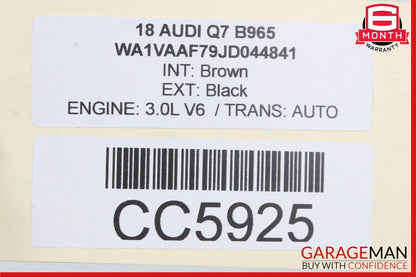 17-24 Audi Q7 Coil Suspension Rear Stabilizer Bar Swaybar 4M0511305AL OEM