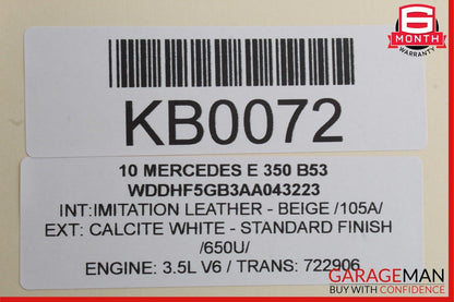 10-13 Mercedes W212 E350 E550 Front Left Side Seatbelt Seat Belt Retractor OEM