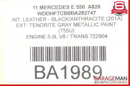10-13 Mercedes W212 E400 E550 Rear Right Exterior Door Handle OEM
