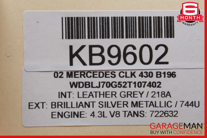 98-03 Mercedes W208 CLK430 Exterior Door Handle Right Passenger Side OEM