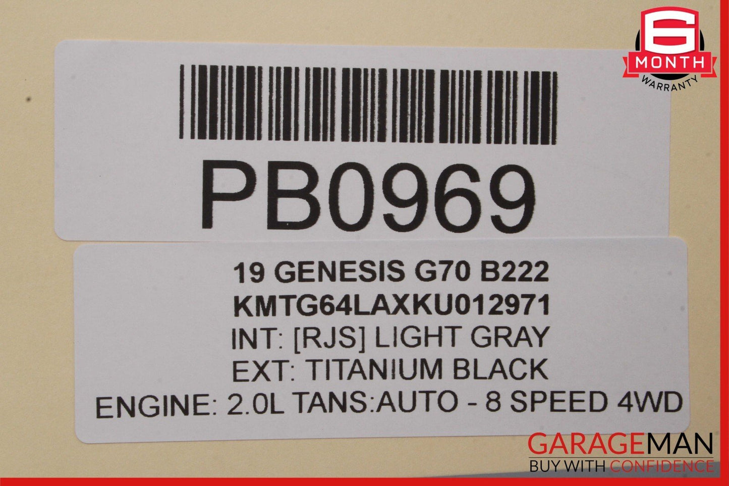 19-22 Genesis G70 Engine Motor Cooling Radiator OEM