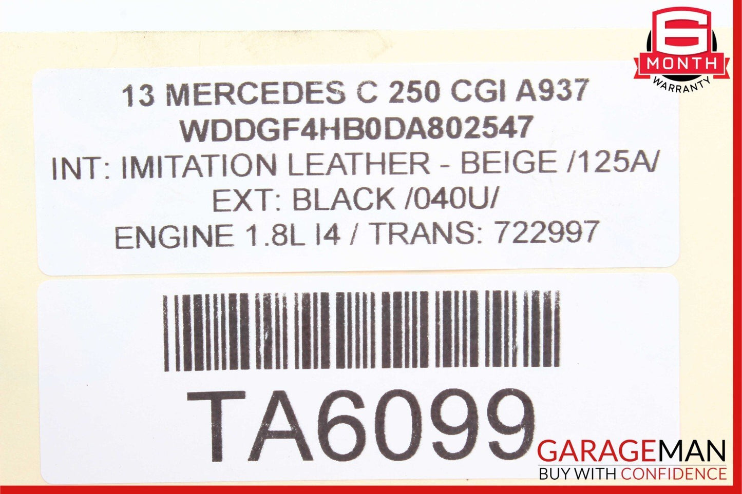 12-14 Mercedes W204 C250 Power Steering Pump Reservoir Hose Tube Assembly